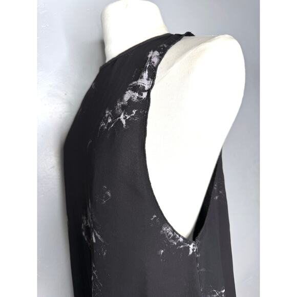 Gothic Asymmetrical Black & White Dress -Size 8 H&M - Picture 3 of 13
